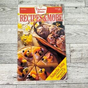 Duncan Hines Recipes and More Cookbook Booklet 1992 Spring Retro Vintage